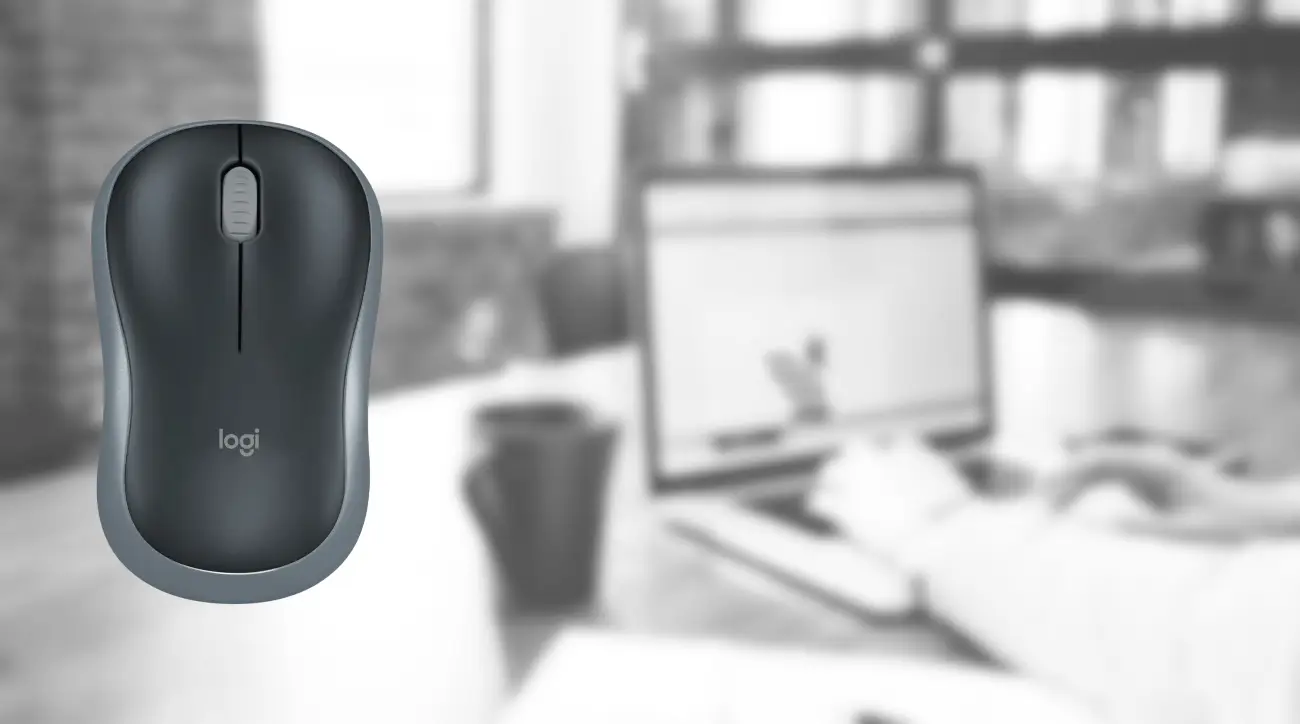 Logitech M185 Grey mysz bezprzewodowa